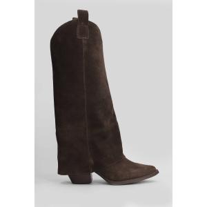 Stivali texani Natasha in Camoscio Testa di Moro