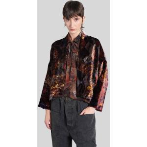 Giacca Casual in Velluto Multicolor