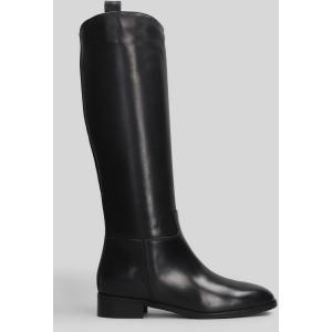 Stivali tacco basso  in Pelle Nera