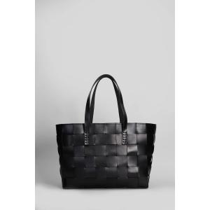 Tote Box Weave Basket in Pelle Nera