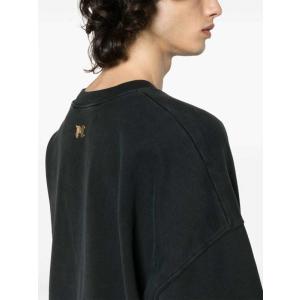 Felpa Con Cappuccio Con Stampa Logo Nero Palm Angels Nero Taglia S Palm Angels  Taglia S