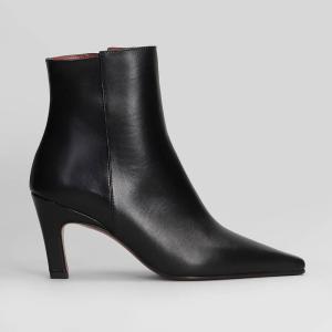 tronchetti tacco alto Yanira in Pelle Nera