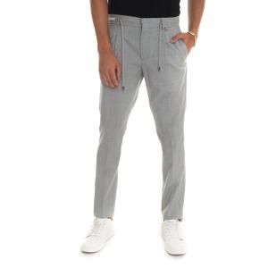 Paoloni Pantalone modello chino Grigio chiaro Lana Uomo