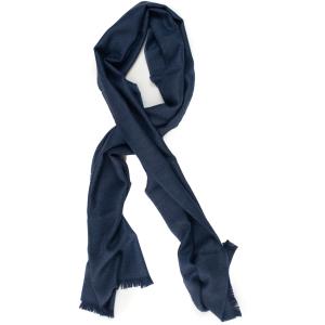 Luigi Borrelli Sciarpa classica Blu Lana Uomo