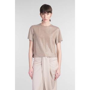 T-Shirt  in viscosa Beige