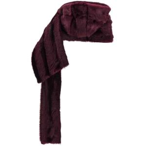 Sciarpa Con Cappuccio In Ecopelliccia Burberry Rosso Taglia onesize Burberry Taglia onesize