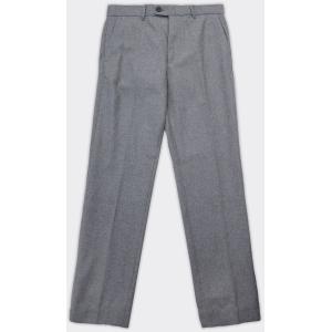 Selected Homme Pantalone Straight Terry Wool Blend Grey Melange