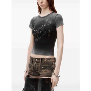 T-shirt In Cotone Alexander Wang Nero Taglia S Alexander Wang  Taglia S