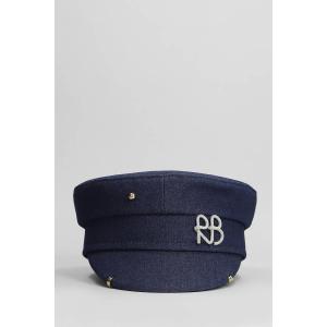 Cappello Pierced in Cotone Blu