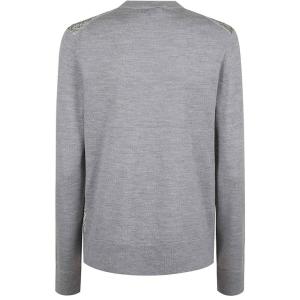 Cardigan Frontale In Seta Tory Burch Grigio Taglia XS Tory Burch  Taglia XS