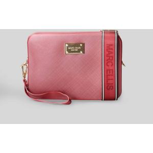 Borsa a spalla Flat Flowe in Gomma Rossa