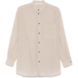 Camicia con colletto alla coreana