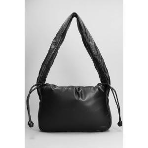 Borsa a spalla Ryan puff in Pelle Nera