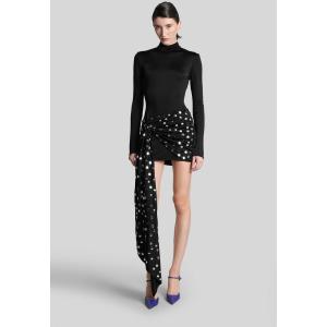 Abito corto in viscosa Nera