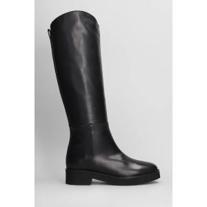 Stivali tacco basso  in Pelle Nera