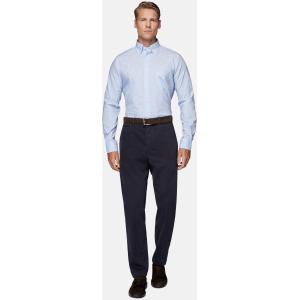 Boggi, Camicia A Quadretti In Popeline Di Cotone Reg, Uomo, Azzurro, Taglia: 38