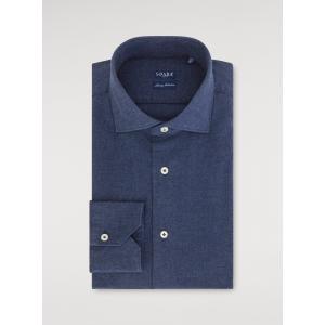Camicia collo francese in flanella