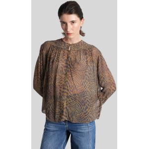 Blusa Cyriel in viscosa Animalier