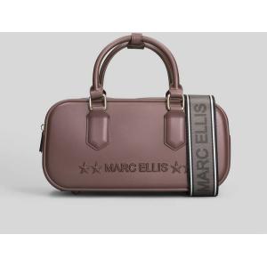 Borsa a spalla Flat Stich in Gomma Marrone