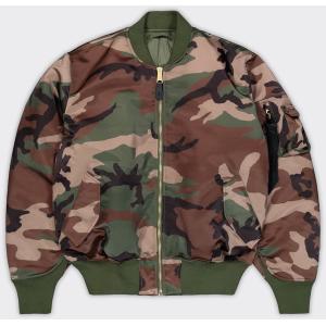 Alpha Industries Bomber MA-1 Ultra Violet Flight Primaloft Wdl Camo 65