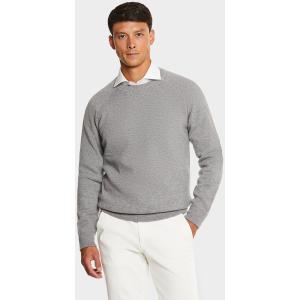 Maglia girocollo misto cashmere taglio felpa