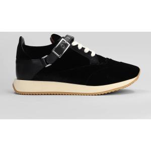 Sneakers  in Velluto Nero