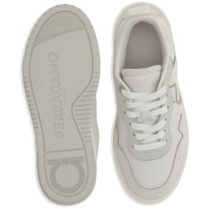 Sneaker Gancini In Pelle Ferragamo Bianco Taglia 6 Ferragamo  Taglia 6