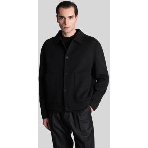 Giacca Casual Jacket double wool in Lana Nera