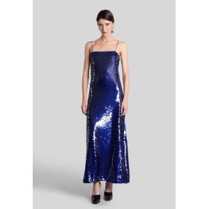 Abito lungo  in Poliestere Blu