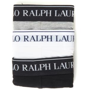 Ralph Lauren Set 3 Slip Bianco-nero-grigio Cotone Uomo