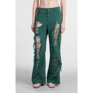 Jeans  in Cotone Verde