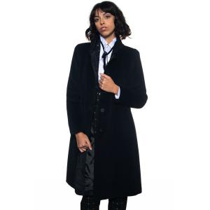 Emporio Armani Cappotto classico Nero Lana angora Donna