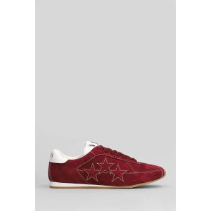 Sneakers Pacific flat in Camoscio Rosso