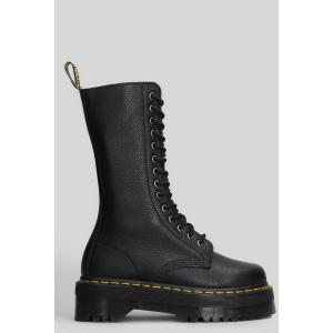 Anfibi 1B99 Quad in Pelle Nera