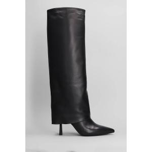 Stivali tacco alto Emily in Pelle Nera