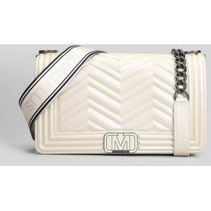 Borsa a spalla Flat Wave M in Gomma Beige