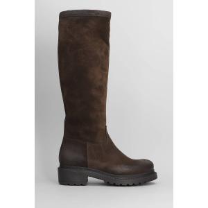 Stivali tacco basso  in Camoscio Testa di Moro