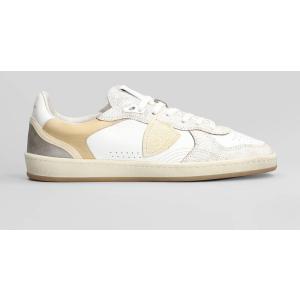 Sneakers Pgal Low in Pelle Bianca