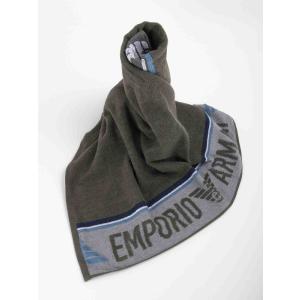 Sciarpa Con Maxi Logo Laterale Emporio Armani Verde Taglia onesize Emporio Armani  Taglia onesize