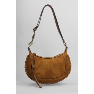 Borsa a spalla Oskan moon in pelle e camoscio Marrone