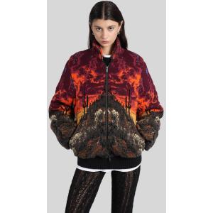 Giacca Bomber in Lana Multicolor