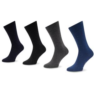 33-Set di 4 paia di calzini lunghi da uomo 6943X Multicolore