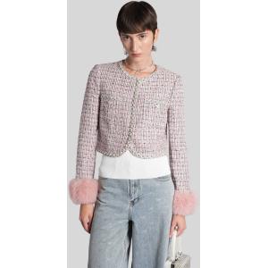 Giacca Casual  in Lana Rosa