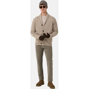 Boggi, Cardigan Collo Scialle In Lana Merino, Uomo, Taupe, Taglia: L