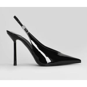 Decollete Clivage in Vernice Nera