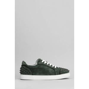 Sneakers Vieira 2 orlato in Camoscio Verde