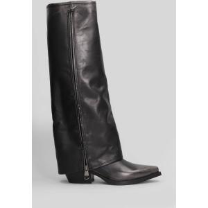 Stivali texani  in Pelle Nera