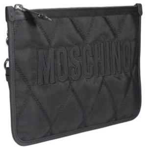 Clutch In Tessuto Tecnico Moschino Nero Taglia onesize Moschino  Taglia onesize