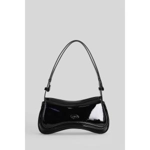 Borsa a spalla Play clutch in Pelle Nera