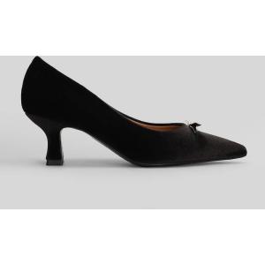 Decollete  in Velluto Testa di Moro